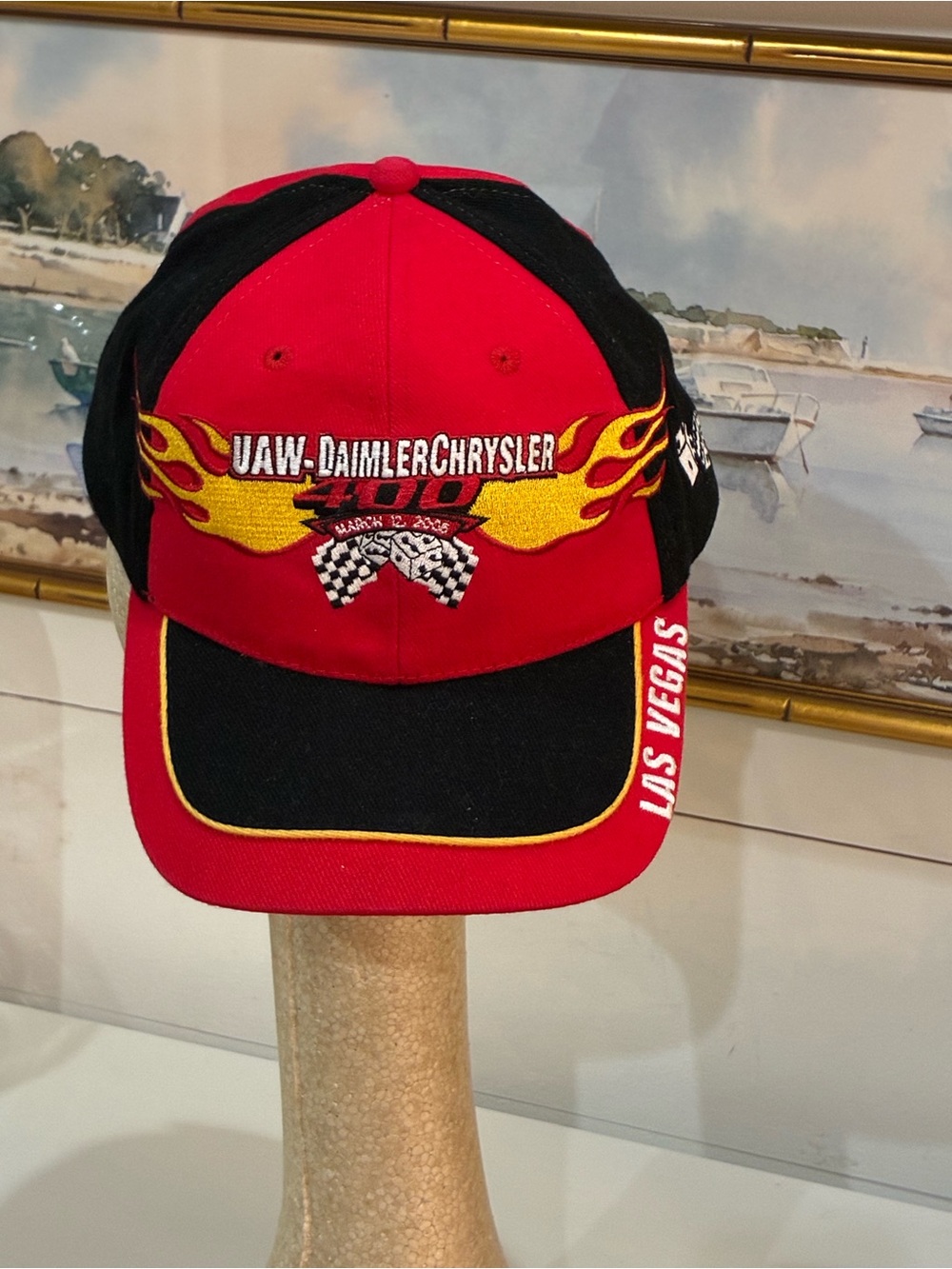Vintage NASCAR UAW DaimlerChrysler 400 Las Vegas Racing Cap like New